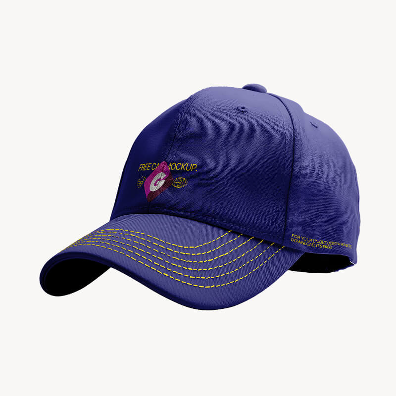blue cap